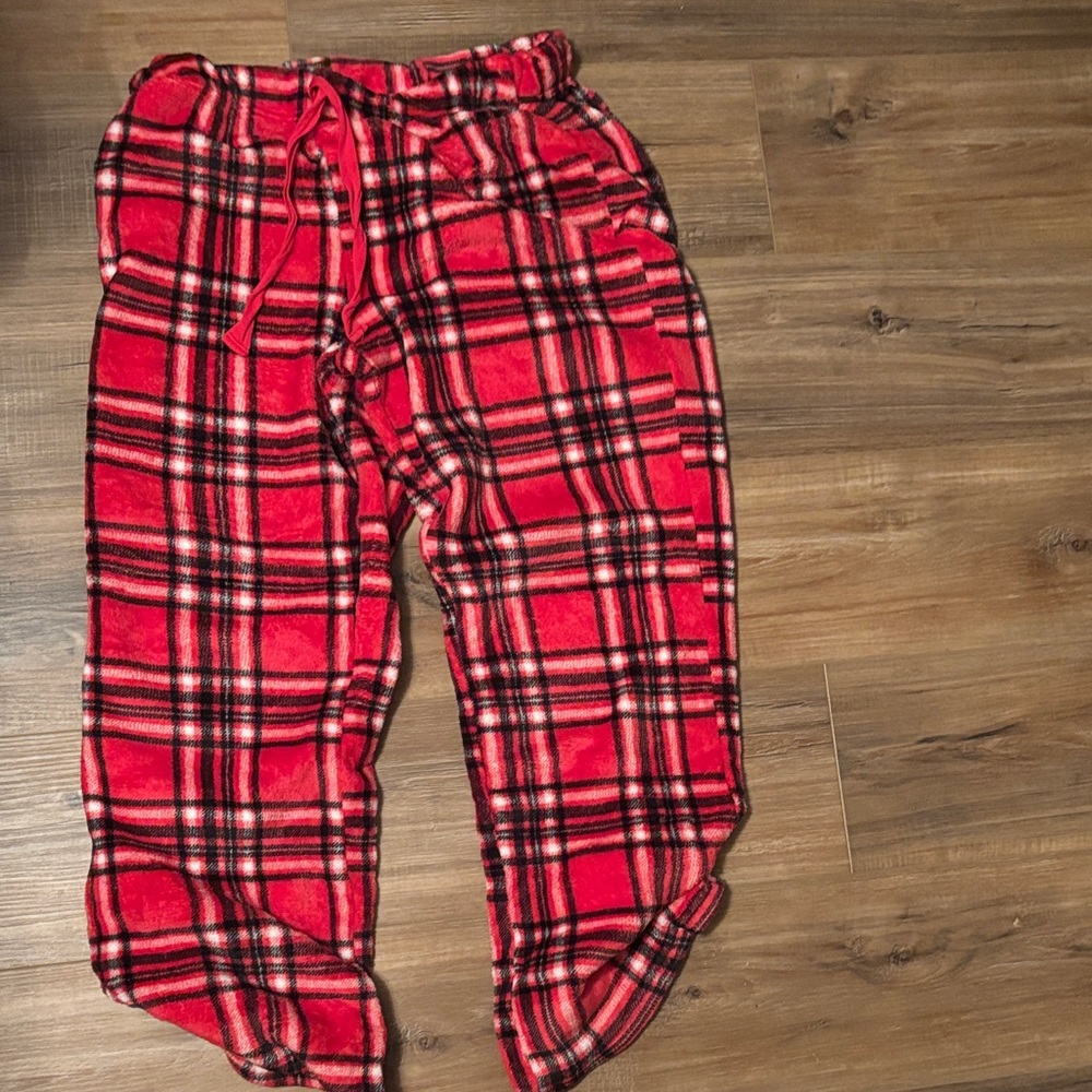 Cozy Red Plaid Pajama Pants